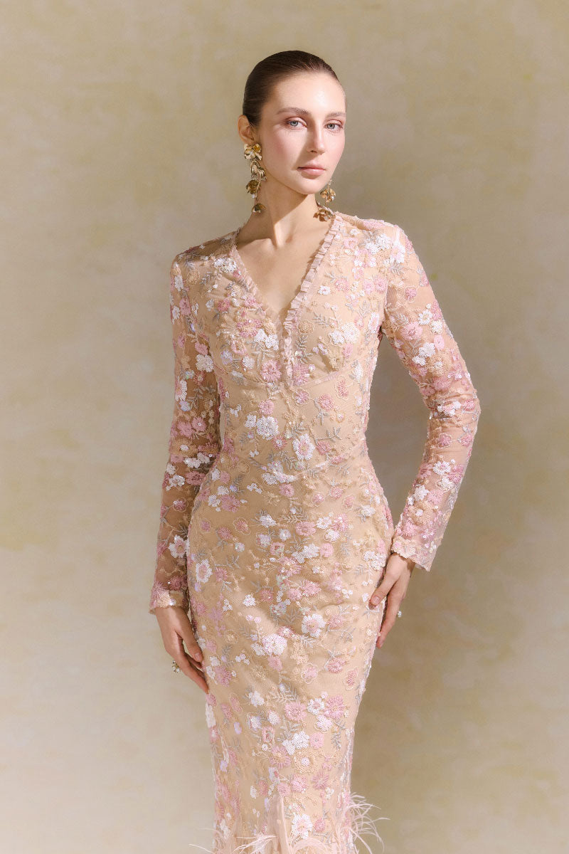 Elegant Arti Apparel HELI Maxi Dress with flowing fabric and stylish design, perfect for casual or formal occasions.