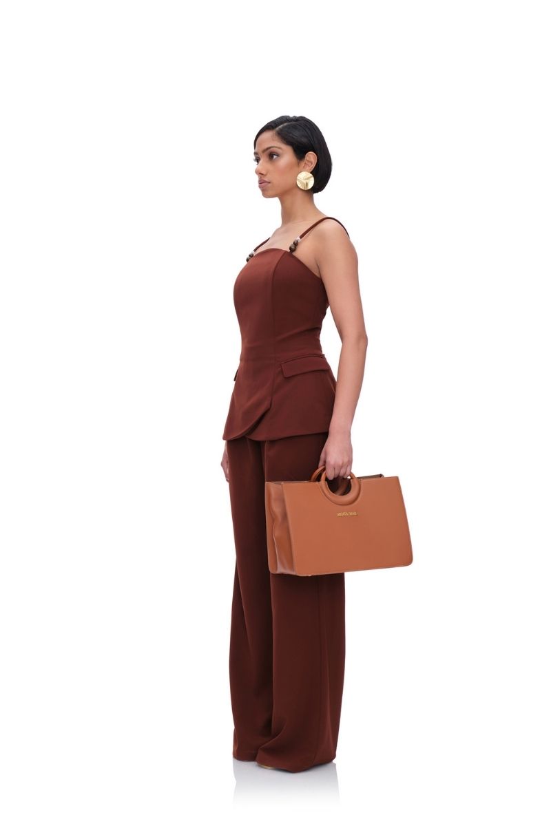 ATTA BOOTCUT PANTS IN CINNAMON - CULT MIA