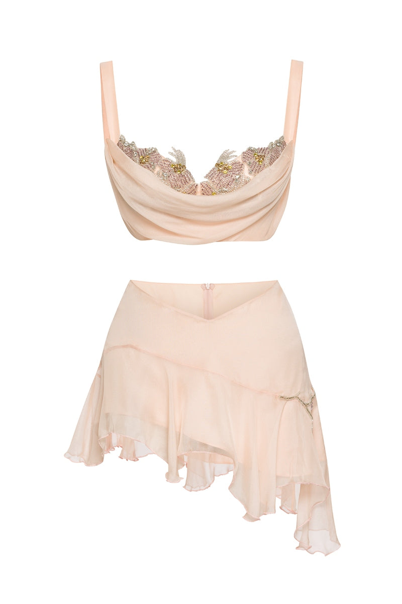 THE SAKURA TOP AND SKIRT SET - CULT MIA