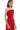 RED CRYSTAL BUTTONS LONG DRESS - CULT MIA