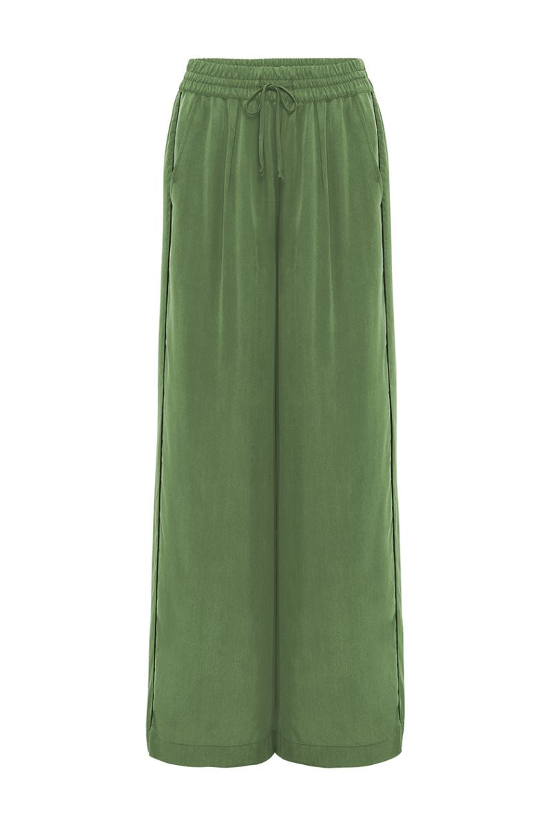 AQUAFLORA LOUNGE PANTS IN MOSS - CULT MIA