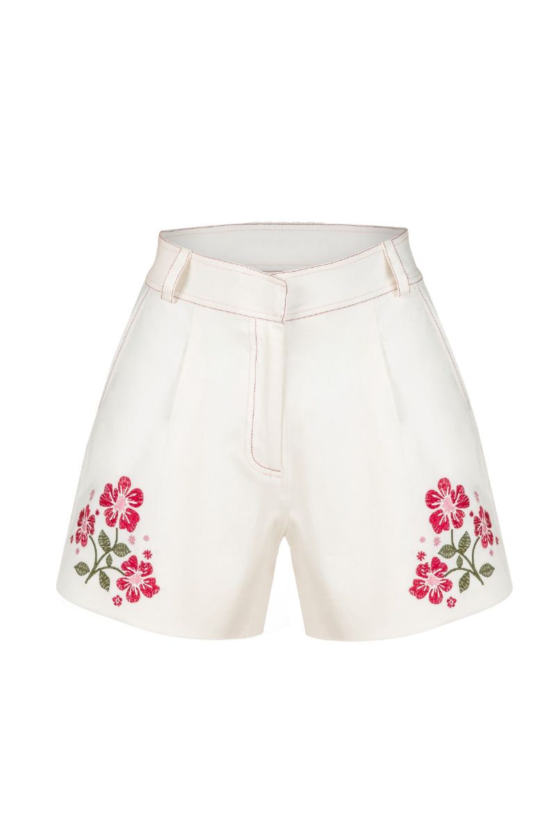 Estefania honey rose shorts with a casual fit and adjustable waistband, featuring a soft fabric and stylish design.