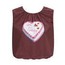 Chictopia maroon "Let's Be Nothing" tank top, sleeveless casual top for women, displayed on a hanger.