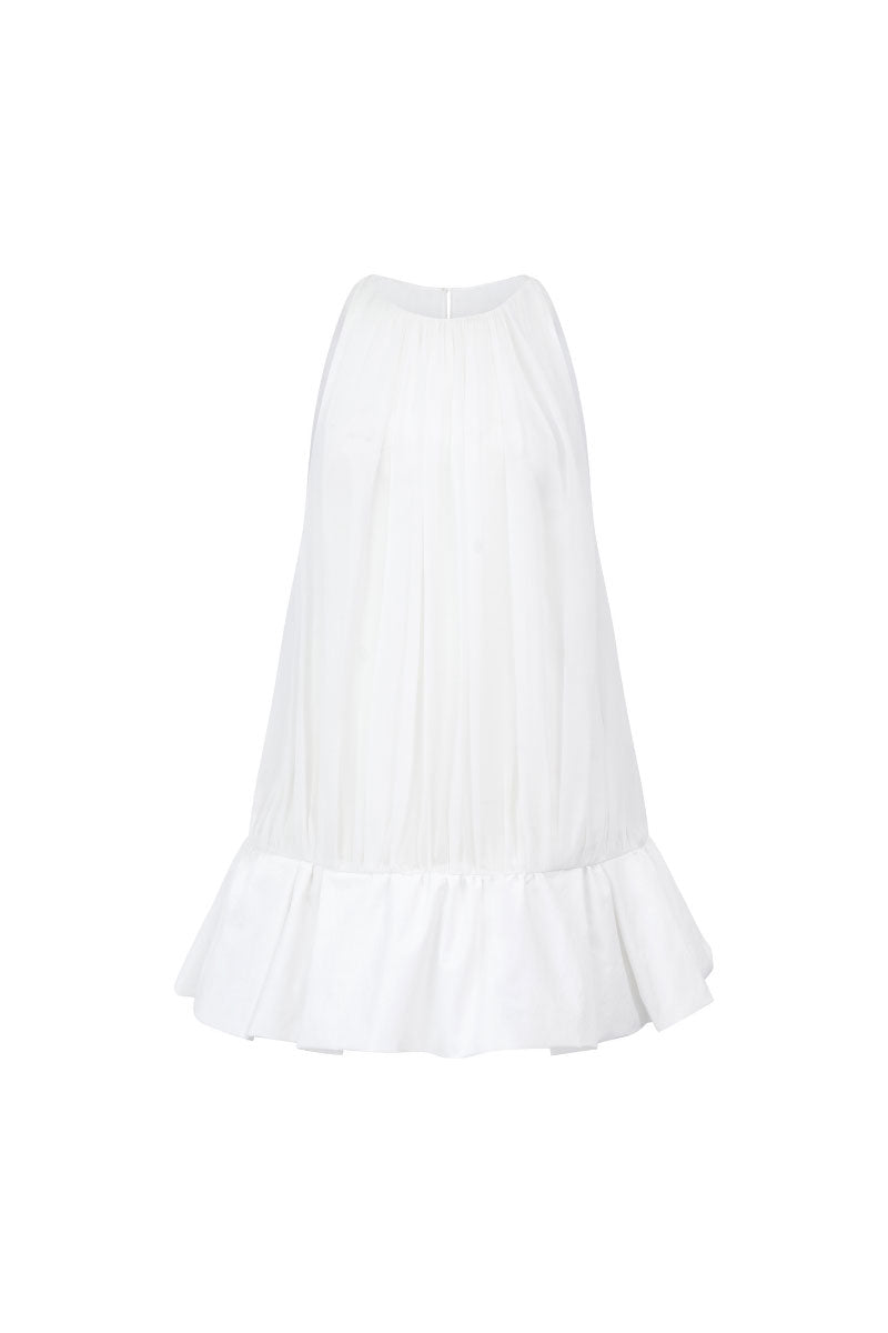 Arti Apparel MONETA top, stylish sleeveless blouse in neutral color, casual and versatile for everyday wear