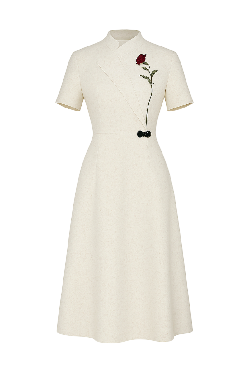 White Plan Donny Midi Dress, elegant sleeveless dress with a flowy silhouette and stylish design, perfect for summer or special occasions.