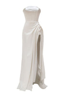 Elegant sculptural corset gown by Monetre featuring intricate design and fitted silhouette, perfect for formal occasions.