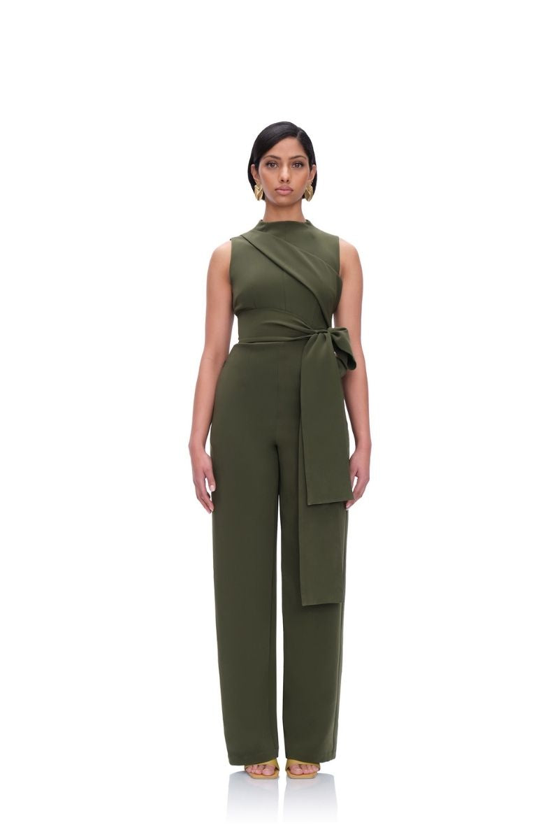 EDAR JUMPSUIT IN OLIVE - CULT MIA