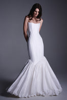 Elegant Scarlet gown by Balykina, featuring flowing fabric and intricate detailing for formal occasions.