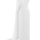 Le Thanh Hoa Pure Essence gown displayed on a mannequin, featuring elegant fabric and intricate design details.