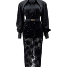 Do Long Refloré Co-ord set featuring a stylish matching top and pants in vibrant floral print.