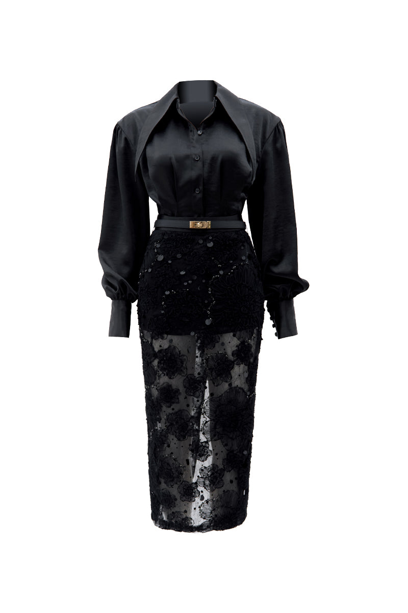 Do Long Refloré Co-ord set featuring a stylish matching top and pants in vibrant floral print.