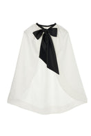 BAÉ IRIS STAR WHITE Cape jacket featuring elegant design and lightweight fabric, perfect for stylish layering.