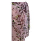 Nur Karaata Monaco Mist Pareo cover-up draped over a model, lightweight and stylish for beach or poolside wear.