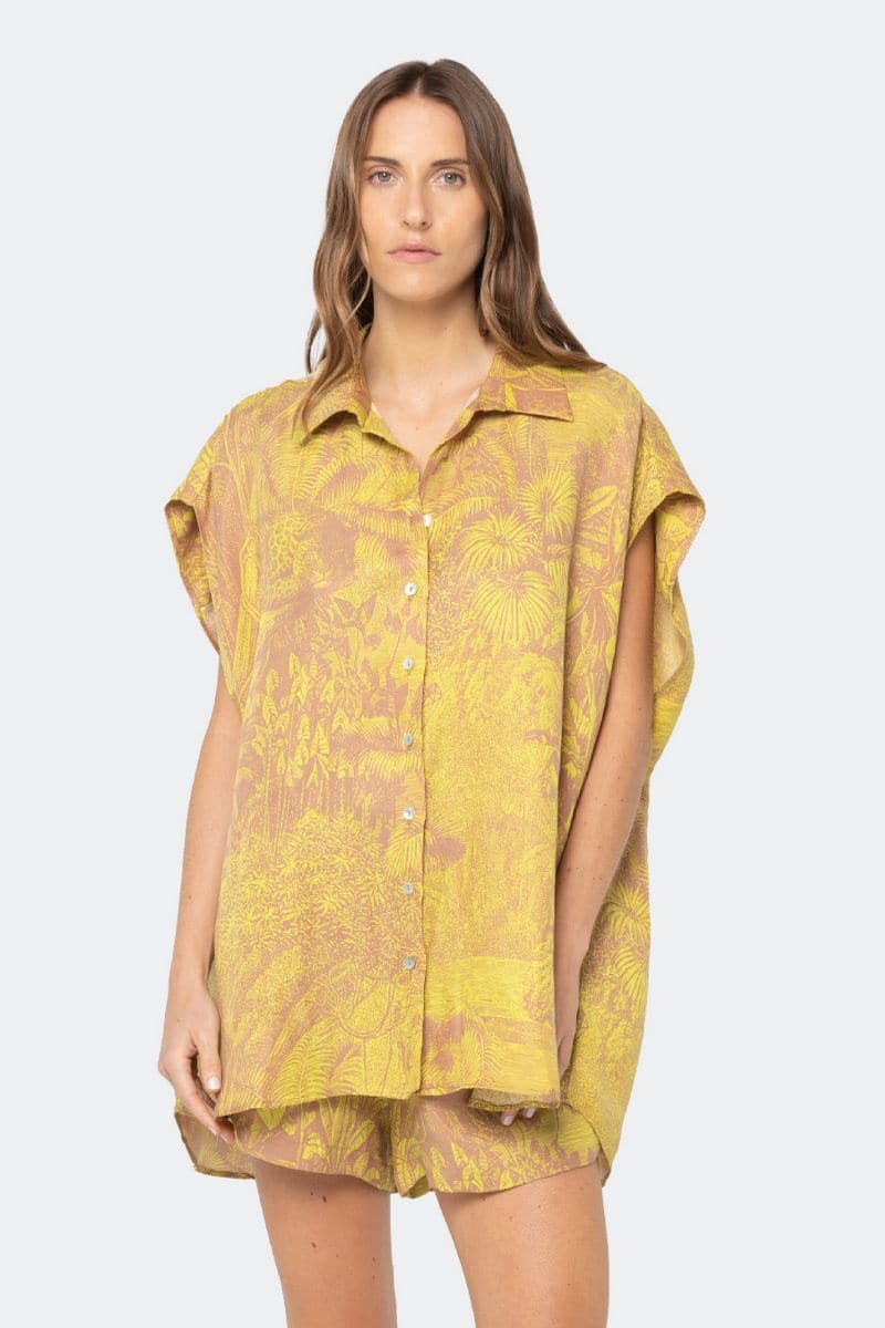 SERENGETI SILVA SLEEVELESS NAT SHIRT - CULT MIA