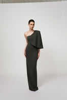 TONYY ASH DRAPE SET gowns with elegant draping, displayed on a mannequin showcasing the stylish and comfortable design.