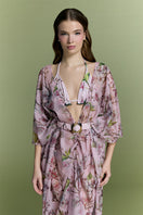 Nur Karaata Island Mirage cover up featuring lightweight, flowing fabric perfect for beach or poolside wear.