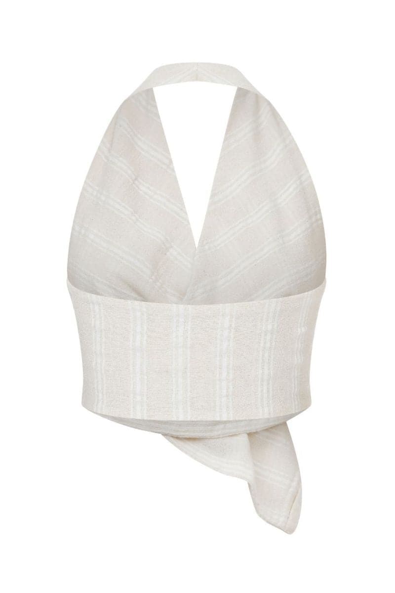 DENIZ WHITE STRIPED TOP - CULT MIA