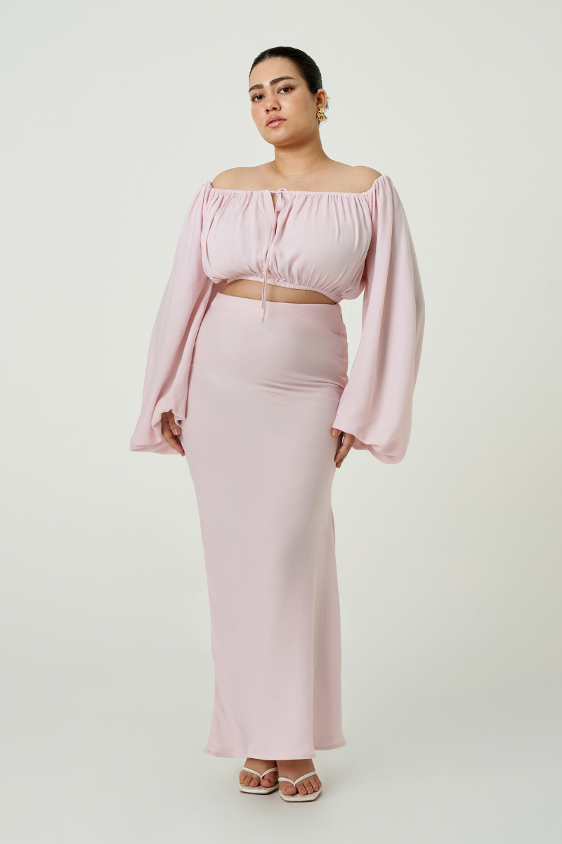 Summer Away Cairo Top in Rose Water featuring lightweight fabric and stylish design for casual wear.