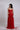 LEONIE SCARLET RED STRAPLESS CUT-OUT MAXI DRESS - CULT MIA