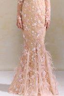 Arti Apparel HELI gown with elegant design, flowing fabric, and intricate detailing, perfect for formal occasions.