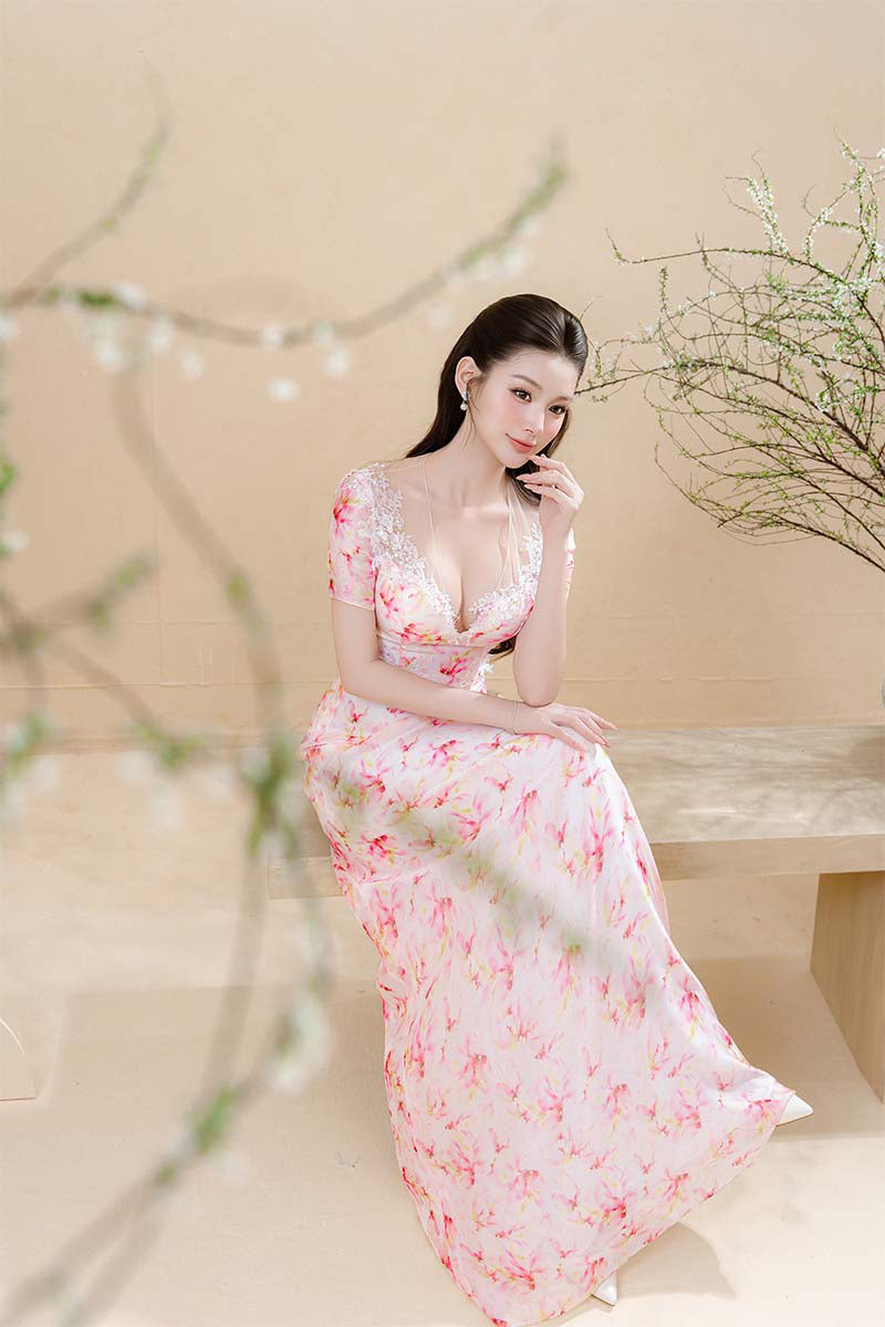 designer floral maxi dress Baltic Born Womens Katherine Maxi Dress | Cream + Rust Floral