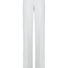 Lekieu Cardiff pants in white, stylish and comfortable women's pants with a tailored fit, displayed on a neutral background.
