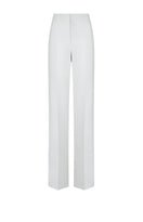 Lekieu Cardiff pants in white, stylish and comfortable women's pants with a tailored fit, displayed on a neutral background.