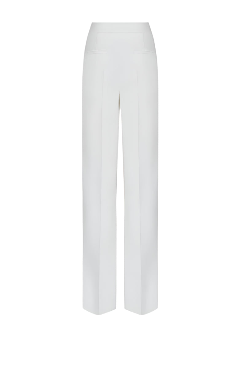 White Cardiff pants by Lekieu, stylish and comfortable women's pants shown on a model in the product image.