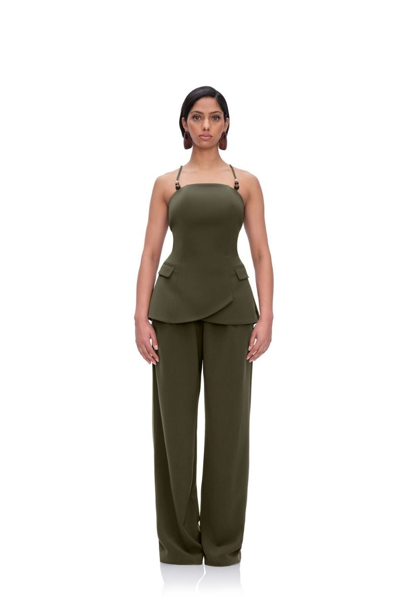 VARU TOP IN OLIVE - CULT MIA