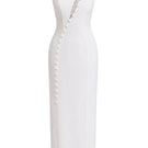 Keira Tong lace peek maxi dress featuring a fitted bodice and flowing skirt, perfect for elegant occasions and summer events.