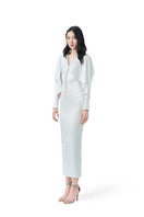 Ivory Mist midi dress by Do Long, flowing sleeveless midi dress with elegant fabric and a fitted waist.