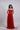 LEONIE SCARLET RED STRAPLESS CUT-OUT MAXI DRESS - CULT MIA