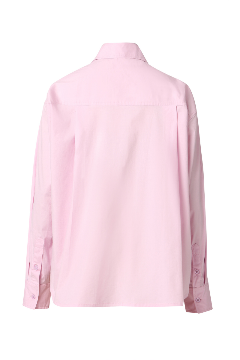 Summer Away Ravenna shirt in Rose Shadow, showing a stylish pink and soft purple shirt with a relaxed fit and button front.