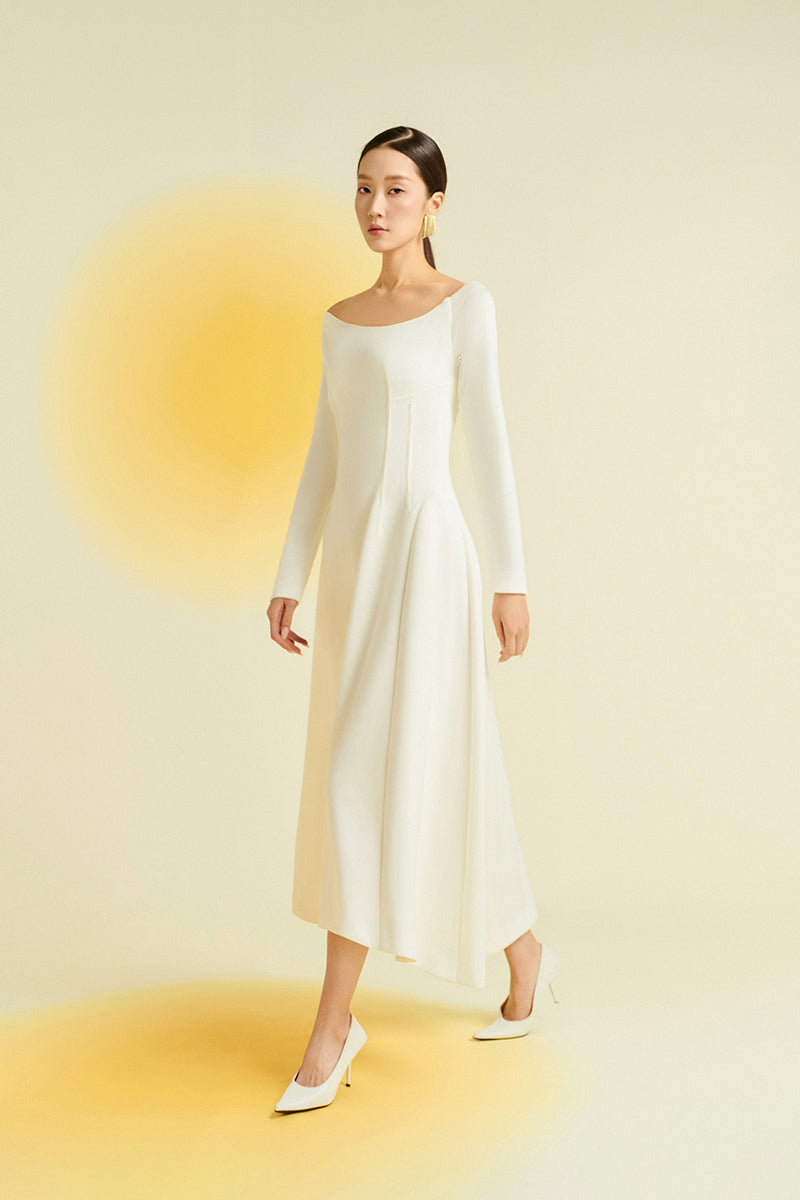 spandex dress designs SPANDEX SHEER CHIFFON MIDI DRESS IN GOLD