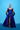 TAYLOR ROYAL BLUE FEATHER TRIMMED GOWN - CULT MIA