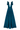 CAPRICE TURQUOISE RUFFLED V-NECK GOWN - CULT MIA