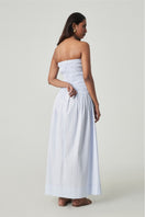 Ice blue Provence maxi dress by Summer Away featuring flowing fabric and elegant design, perfect for summer occasions.