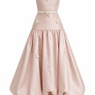 Pink Lumi gown by White Plan featuring a flowing design and elegant fabric, perfect for formal occasions.