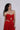 LEONIE SCARLET RED STRAPLESS CUT-OUT MAXI DRESS - CULT MIA