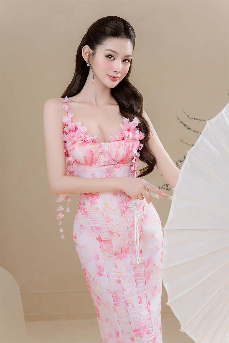 SPRING BLUSH MAXI DRESS | CULT MIA