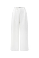 White Jane pants by Arti Apparel, showcasing a sleek, tailored fit with a smooth fabric finish and classic design.