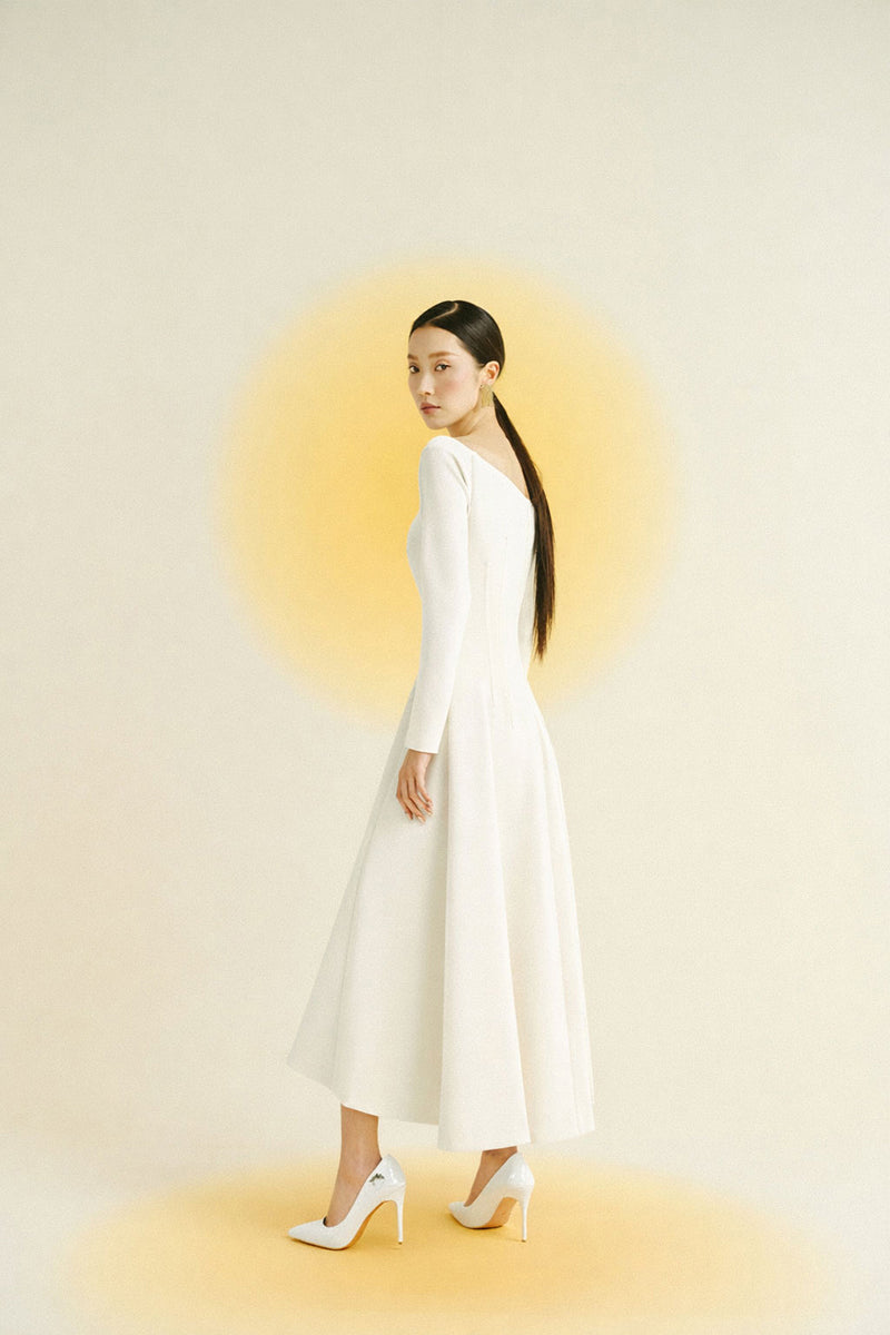 white spandex dress SPANDEX DRESS IN WHITE | CULT MIA
