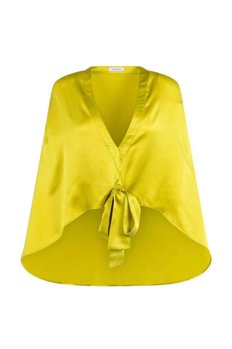 CAPE BLOUSE IN CITRINE - CULT MIA