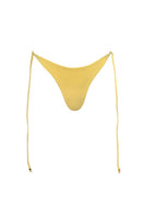 Baobab Itala bikini bottom in butter color, featuring a sleek, minimal design with adjustable side ties for a comfortable fit.