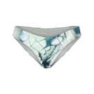 Nelblu Morpho bikini bottom in sage print with floral design, featuring adjustable side ties and a comfortable fit.