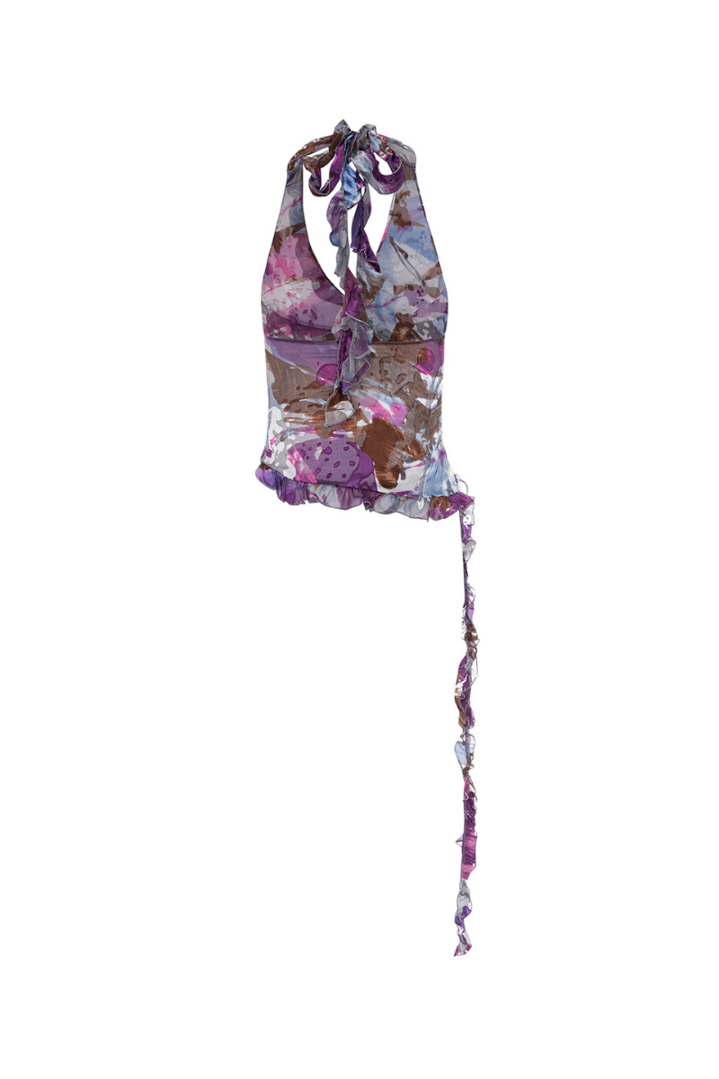 Suncillo Aura Top in soft fabric, featuring a stylish neckline and relaxed fit, perfect for casual wear.
