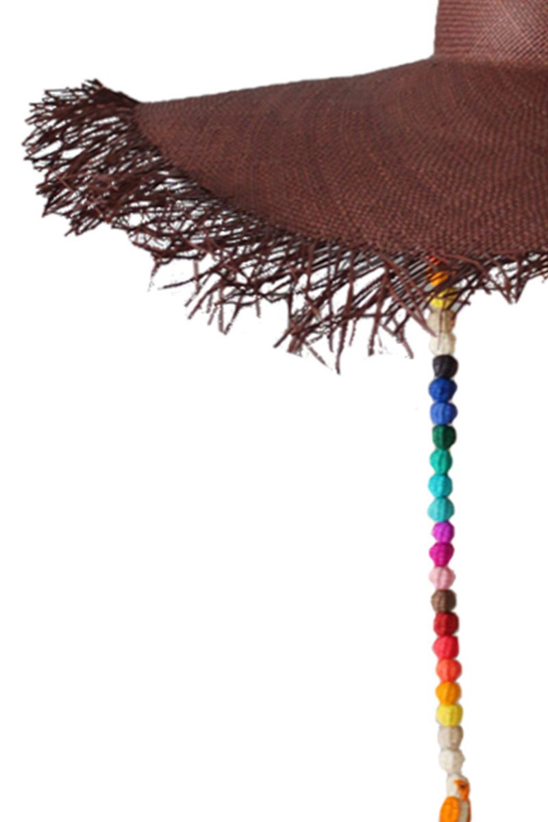 Pájara Pinta Holiday Iraca Palm Sun Hat with wide brim, natural straw texture, perfect for sun protection and summer style.