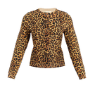 Mestiza New York leopard print Isabel cardigan in brown with long sleeves and cozy knit fabric.