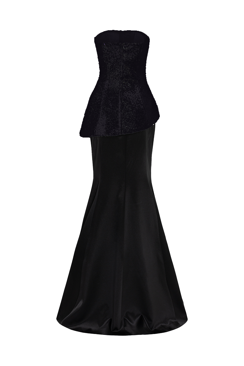 Lune De Soie shimmer taffeta top and skirt co-ord set with elegant, shiny fabric and fitted silhouette for a stylish look