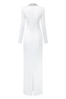 Elegant Diana Taffeta Cut-Out Gown by 21Six featuring a sleek silhouette and stylish cut-outs, perfect for formal occasions.